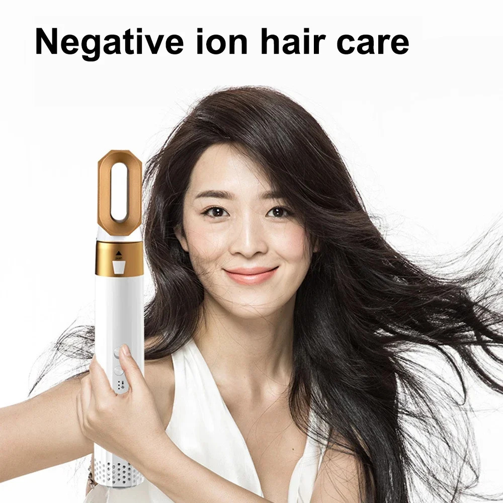 Air Brush Hair Styler Tools with 30mm 40mm Auto-Wrap Curlers 7 in 1 Hair Dryer 110000rpm High Speed Blow Dryer Negative Ion 250120