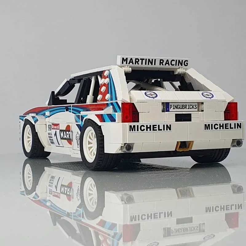 New MOC-141377 Delta Integrale Rallye Monte Carlo Version Racing Car Model Technical Building Block Toys for Boys Birthday Gifts Z250122