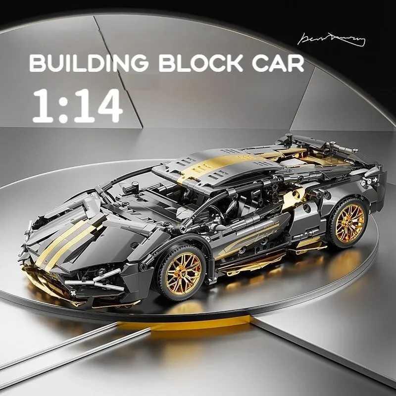 67129 Car MOC 1280pcs Building Blocks Car and Construction Toy Adult Collectible Set to Build 1 14 Scale Sports Car Model Z250122