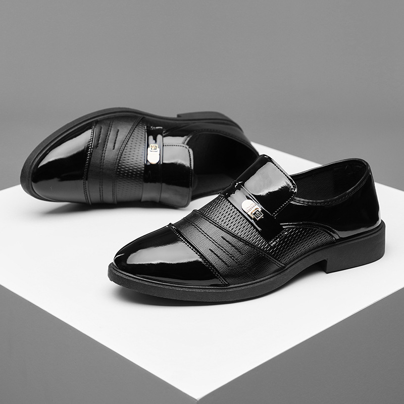 classic men shoes black Patent Leather dress shoe casual mens business loafers party Wedding Formal Events outdoor trainers sneakers 39-47
