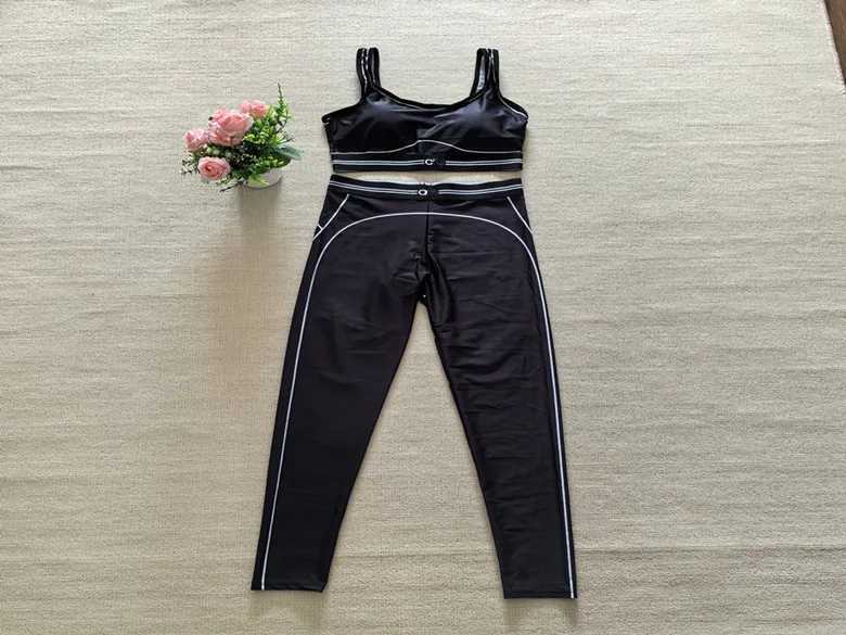 Women's Two Piece Pants Y9002 2025 Women Set Letter Print Casual Sporty Two Pieces Tracksuit Matching Set Clothes Suit H25121