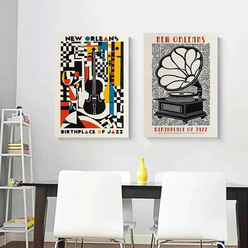 Retro Montreal Jazz Festival sic Collection Poster Canvas Painting Wall Art Images He Club Bar Decoration Gifts Y250122