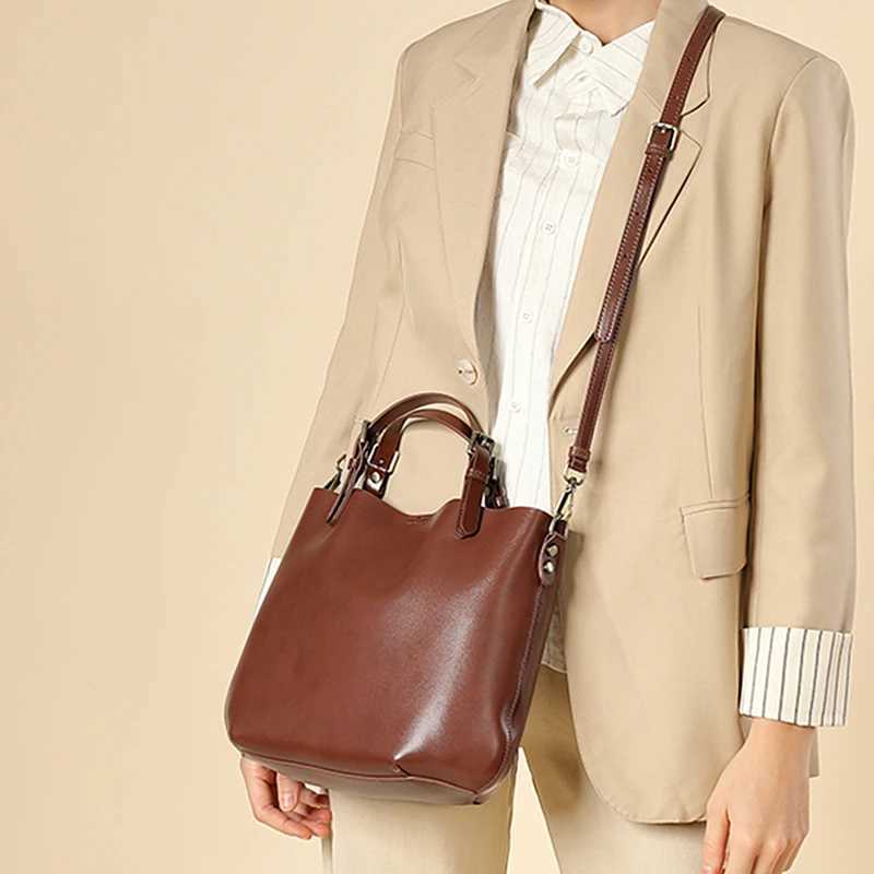 Top Quality Brand High Quality New Style Free Delivery Designer Bag Shoulder Handbags: Premium Leather Bucket Crossbody Bag For Women - Large Capacity