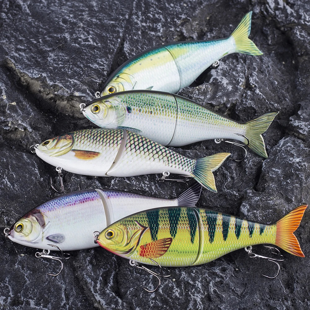 Chans Huang 17.8CM 82G/7 inches 2.89OZ slider connected swimming pool large fishing bait 3D eye swimming pool sinking saltwater gliding bait 250109