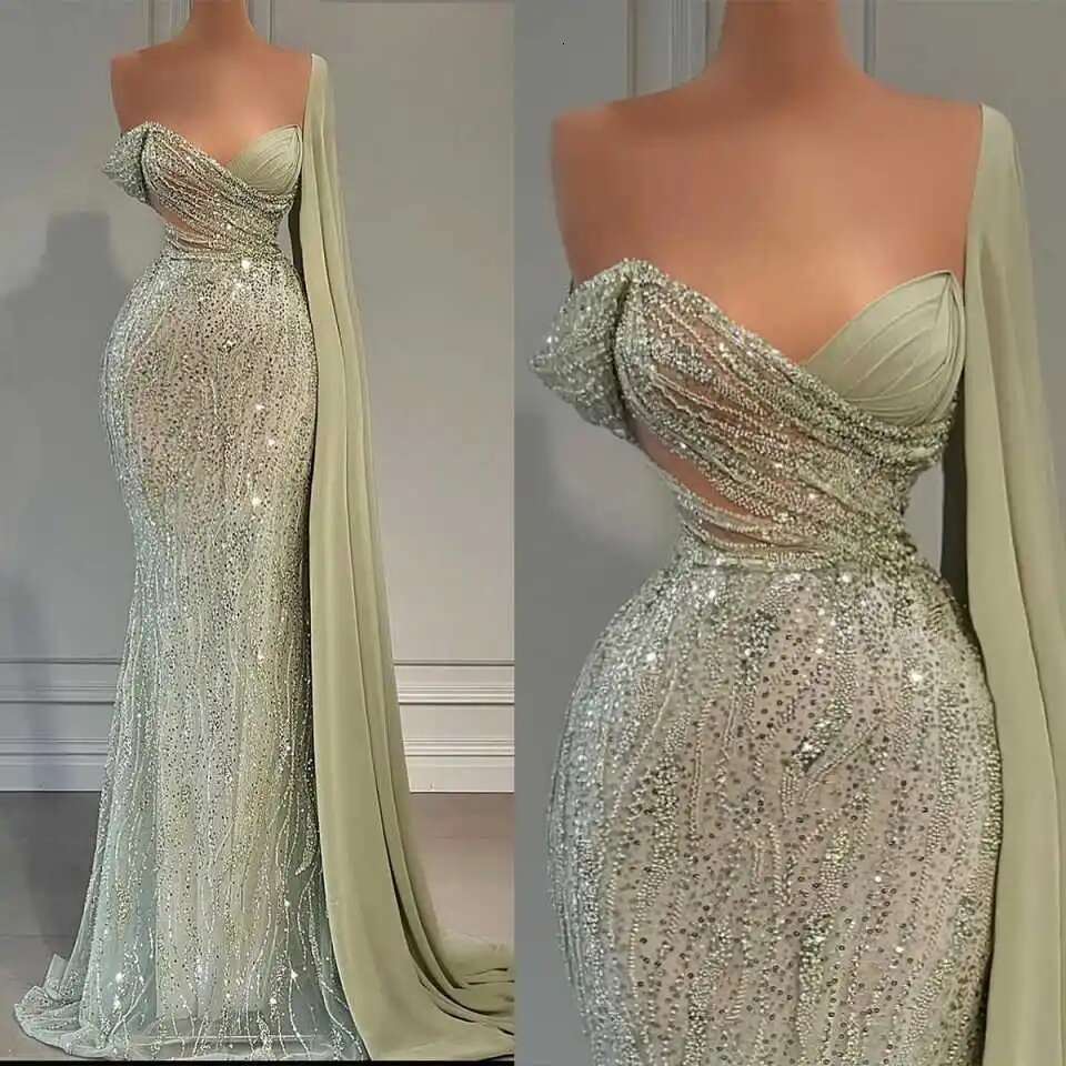 The Of Strapless Mermaid Evening Dresses Rhie Beads Sleeveless Ball Party Dress Custom