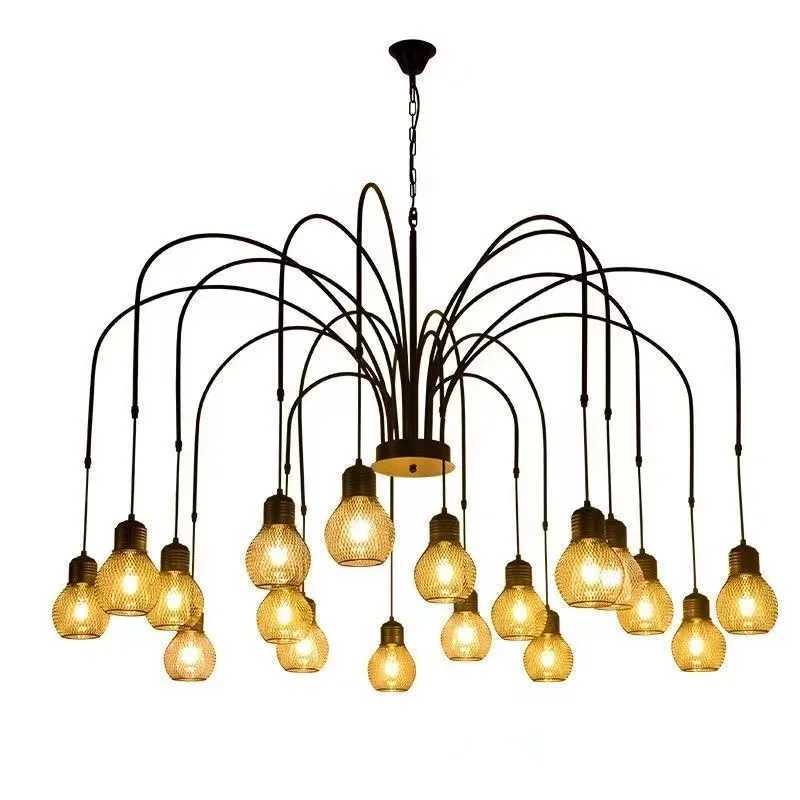 WPD American Retro Pendent Lamp Industrial Wind Living Room Restaurant Loft Clothing Store Cafe Bar Box Homestay Chandelier Z250120