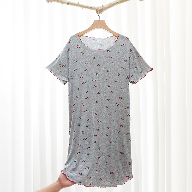 B746-Spring new pajamas for women Korean style casual simple suit soft and comfortable nightgown home clothes