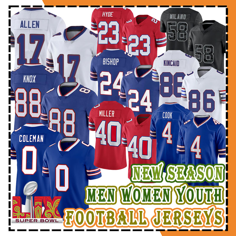 Josh Allen Football Keon Coleman Jerseys Buffaloes Billss Amari Cooper Dawson Knox Dalton Kincaid Jim Kelly Von Miller James Cook Ed OliverDion Dawkins Cole Bishop
