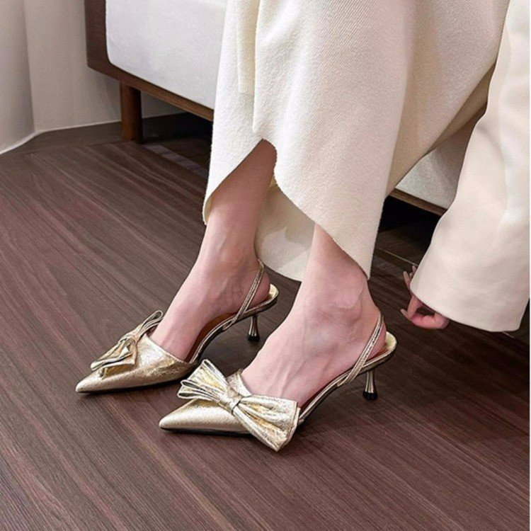 Women Sandals Design Bow Simple Casual Style Fashion Triple Black White Gold Silver Free shipping