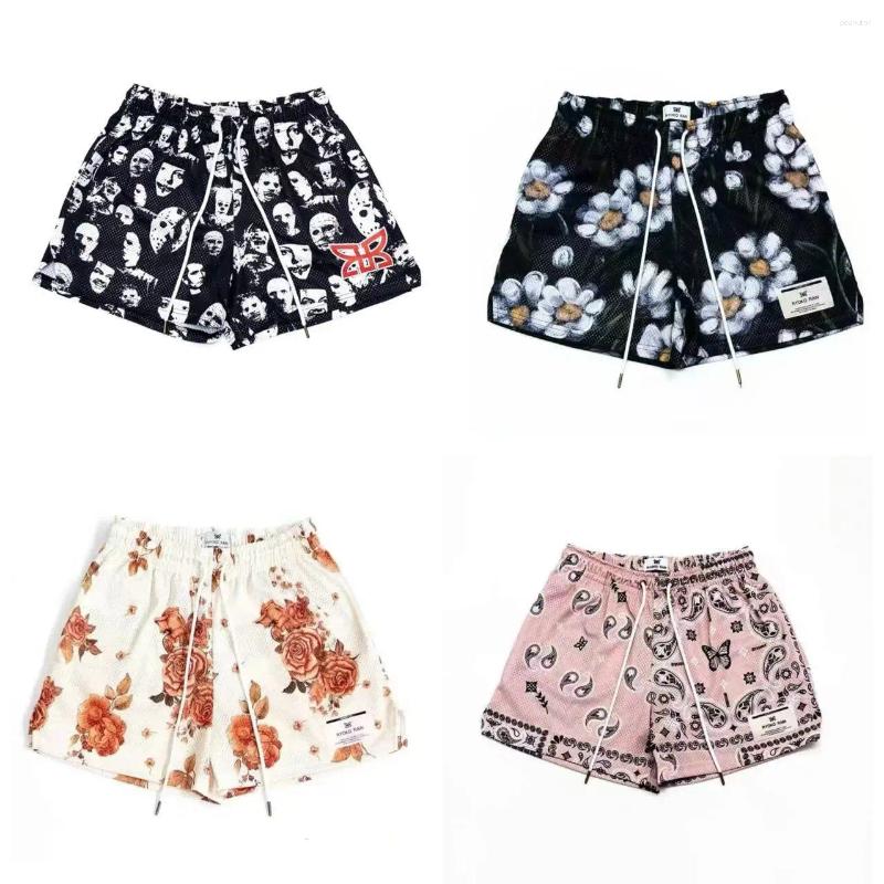 Men's Shorts RYOKO RAIN Summer Men And Women's Fashion Beach Seaside Casual Mesh Sports Quick-drying Quarter Pants