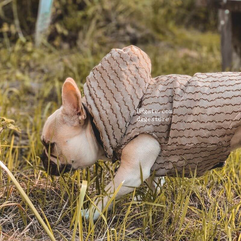 free shipping Designer Clothes Coats Pets Winter ets Puppy Hoodie Warm Padded Pet Snow Vests Dog Outdoor Lightweight Small Dogs et XXXL Khaki A414