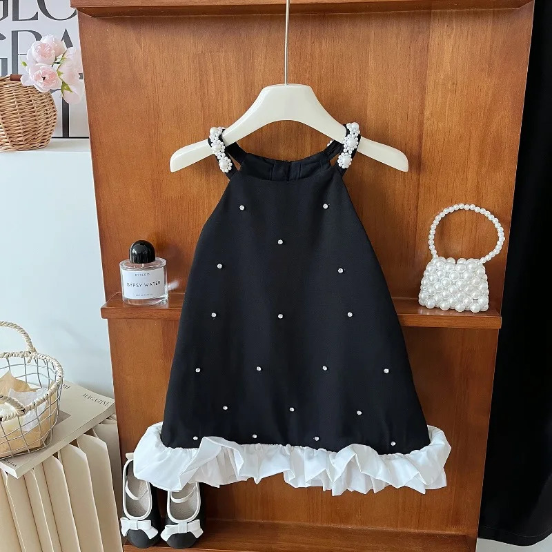 Girls Princess Dress Summer Fashion Sling Dress Birthday Party Kids Dress Flower Girl Dresses Toddler Girl Dresses 2-9Yrs 250120