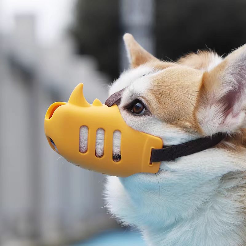 Dog muzzle, basket muzzle for biting, chewing and removal, humane cage muzzle, ideal for grooming and training large aggressive response dogs