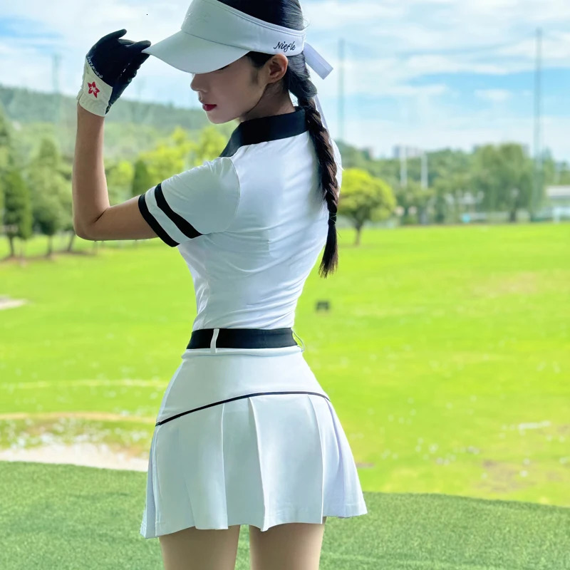 Summer Golf Womens Short Sleeves Breathable and Slimming High Quality Fashionable and Comfortable Outdoor Leisure Sports 250114