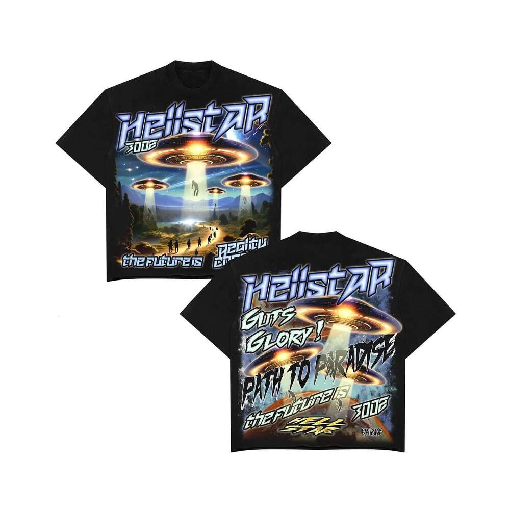 Y2k pattern style Harajuku Gothic hip-hop anime print oversized T-shirt for men and women loose fitting casual short sleeved