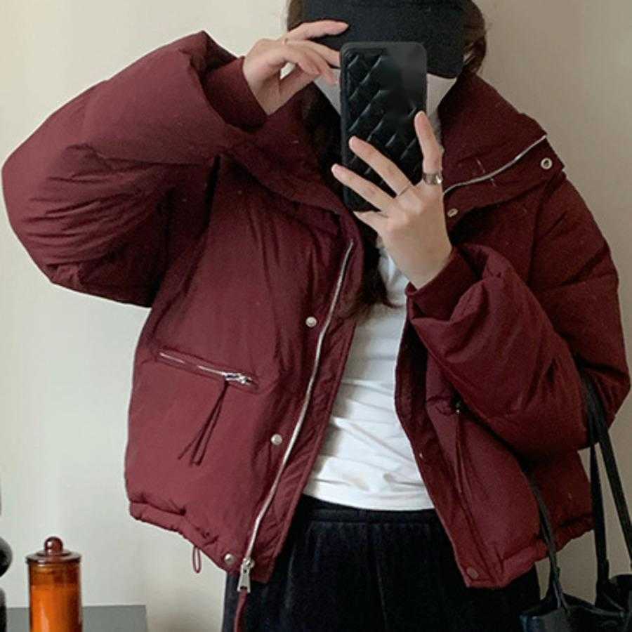 Cream Colored Bread Jacket Down Jacket Womens High-end Womens Winter Jacket Korean Version Duck Down Jacket Womens Pinghu Short Style Women Jackets Co