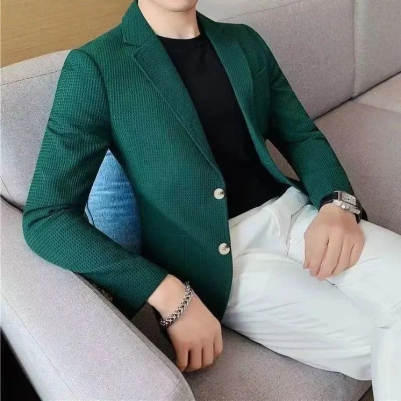 Male Coats Spring Autumn Casual Original s Clothing Fashion 2024 Mens Blazers Jackets Clothes Offer High Quality Y2k 250109