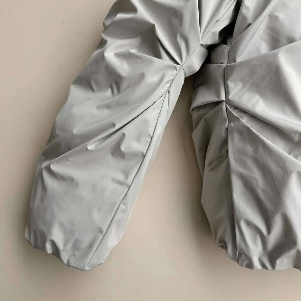 Y2K Autumn And Winter New American Fashion Double Zipper Solid Color Warm Oversize Down Jacket Men's Haruku Couple Casual Coat