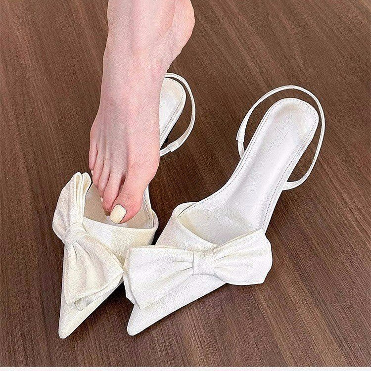 Women Sandals Design Bow Simple Casual Style Fashion Triple Black White Gold Silver Free shipping