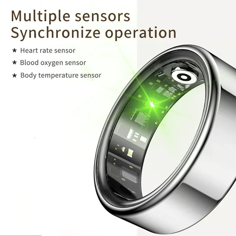 Smart Ring Multifunctional Health Tracker Heart Rate Blood Oxygen Monitor Waterproof Men Women Bluetooth Ring Sleep Fitness 250110