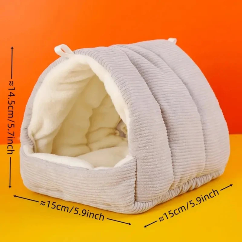 Parrot Nest Warm Bird Nest Winter House Shed Hut Hanging Hammock Cage Accessories Plush Hideaway Hamster Small Pet Parrot Nest 250207
