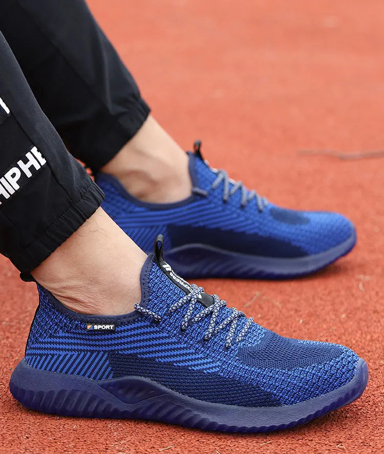 SUADEX Men Steel Toe Safety Work Shoes Breathable Lightweight Comfortable Industrial Construction Shoes Puncture Proof Antislip 250122