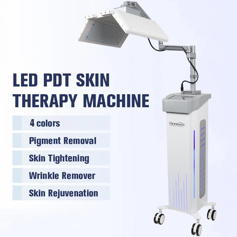 Vertical Headlights Photodynamic Therapy 4 Colors PDT Photon Beauty Skin Rejuvenation Whitening Wrinkle Removal Bio-light Anti-aging Machine