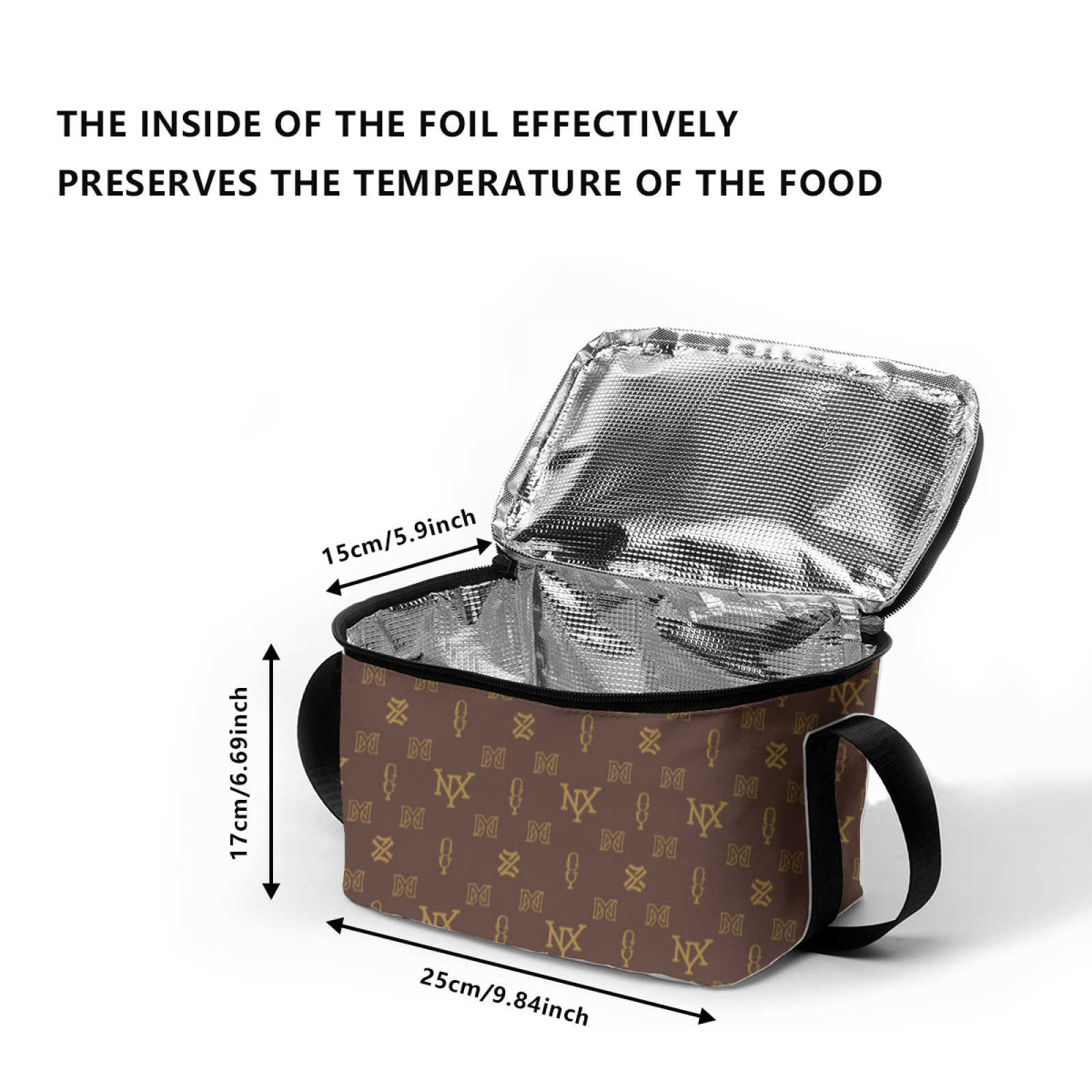 NXY Insulated Lunch Bag Insulation Bento Pack Aluminum Rice Bag Meal Pack Ice Student Handbag Tote Bag Office Worker Box