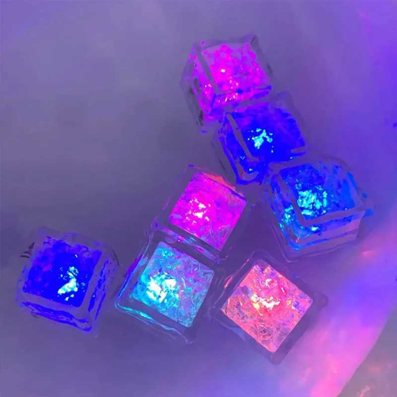 8PCS Cartoon Marine Animal Luminous Ice Cube Bath Toy LED Colorful Luminous Toy Touch Sensitive Luminous Toy T250122