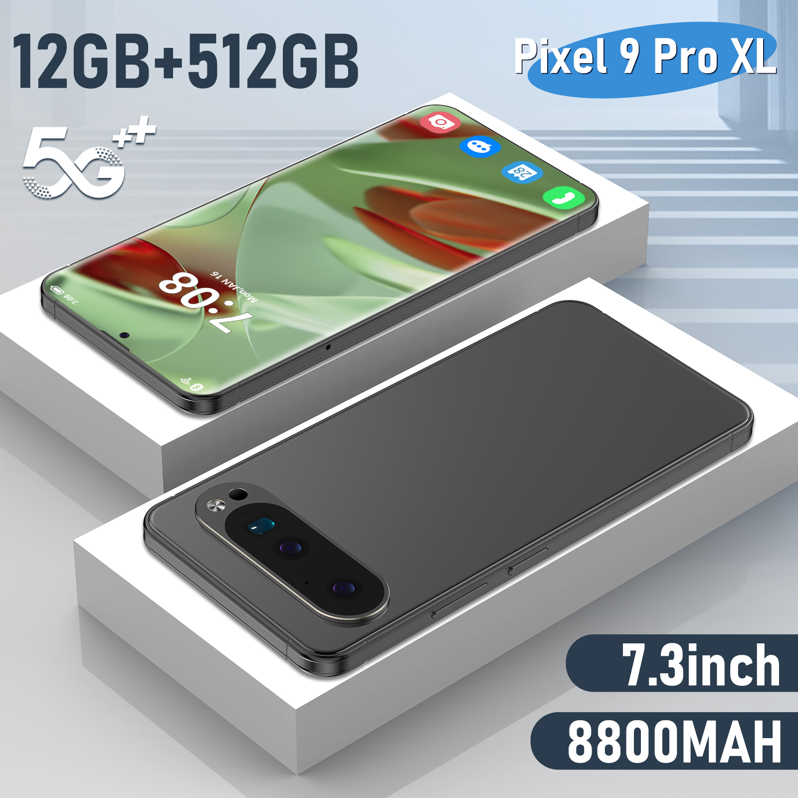 New Google smartphone Pixel 9 Pro XL 6.8 inches incell large screen 12+512G HD free shipping
