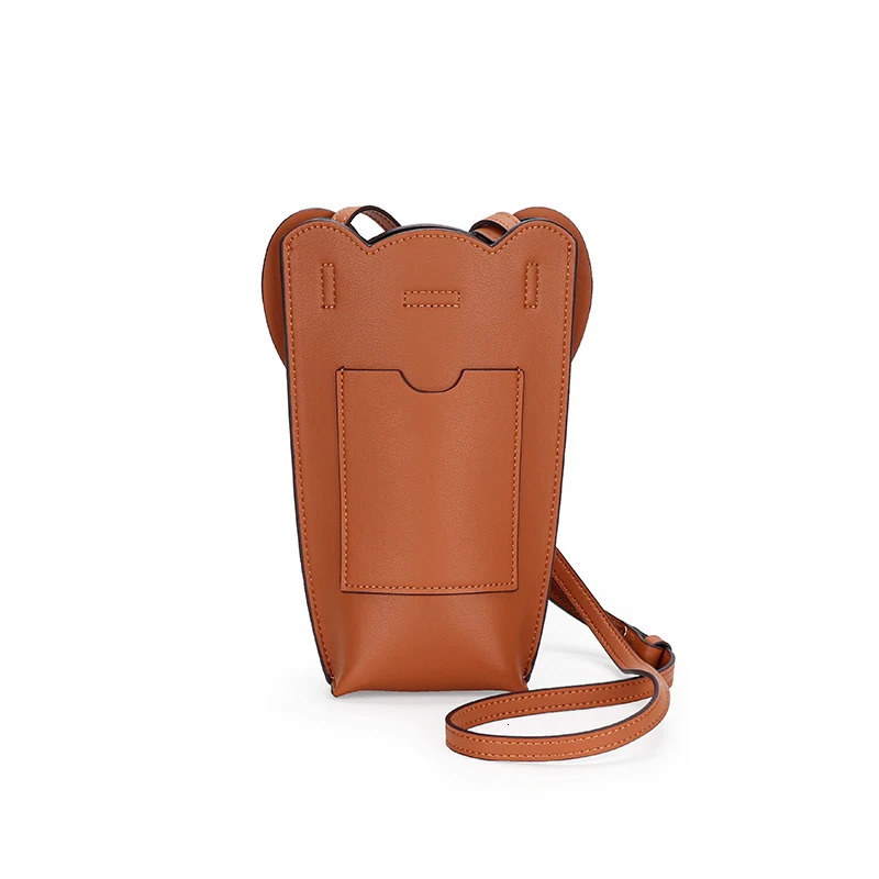 y Women Leather Small Handbag Cute Elephant Shape Mobile Phone Female Fashion Shoulder Versatile Crossbody Bag 250121