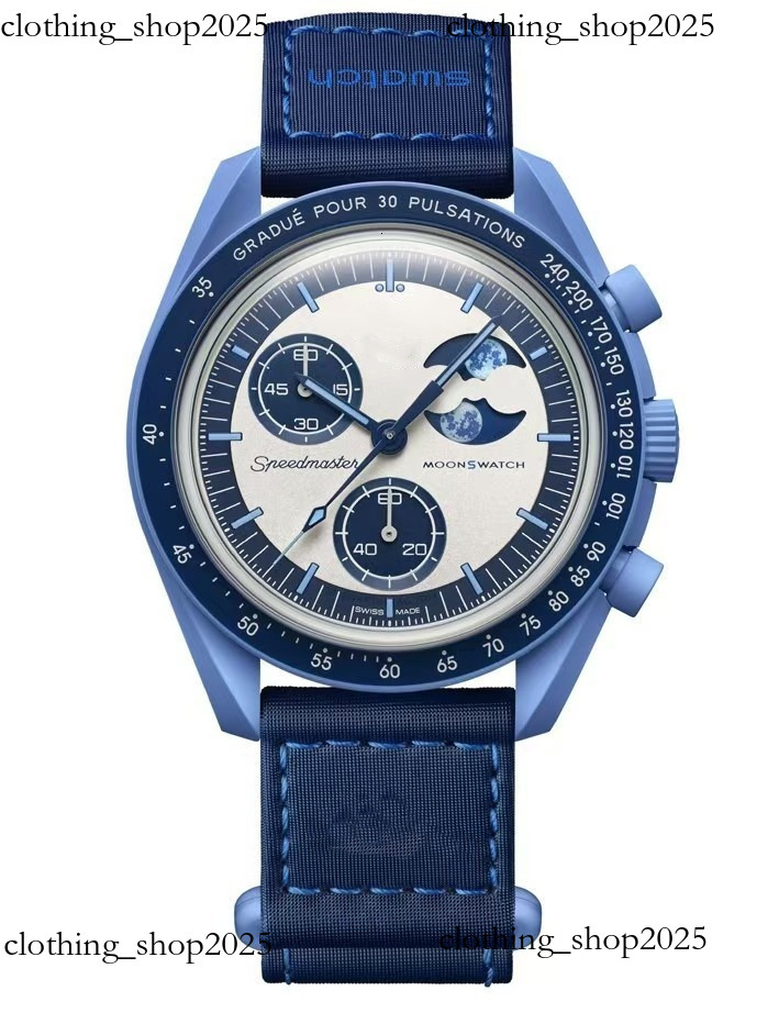 Moonwatch Designer Mission To The Moon Watch Mars Earth Venus Plastics Movement Watches Ceramic Planet Montre Mercury Limited Edition Master Moonswatch White 531