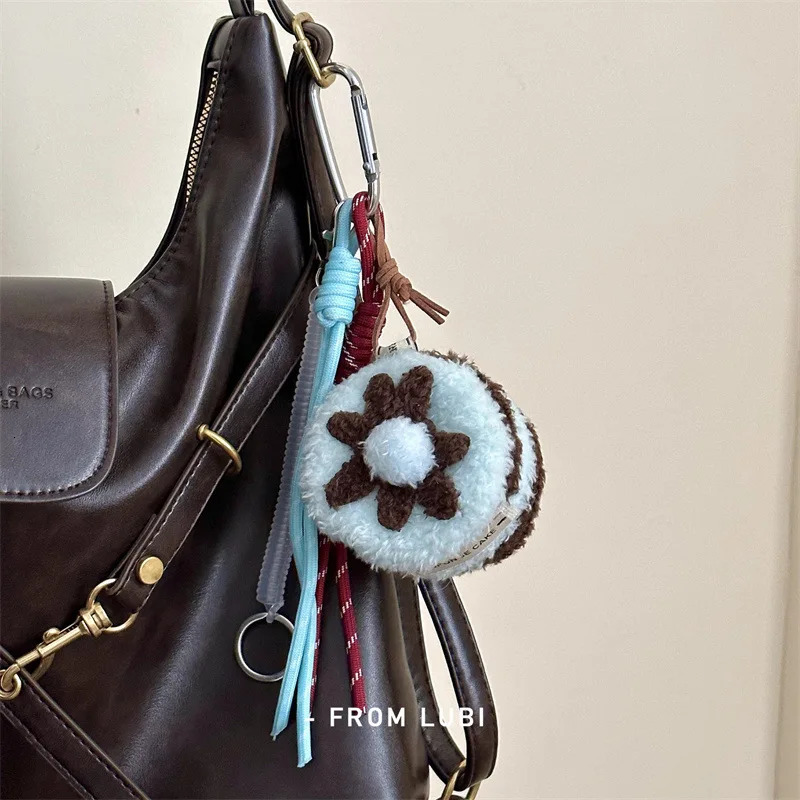 Handmade DIY keychain Afternoon Tea Series Bag Pendant Dessert Coffee Cute Pendant250120