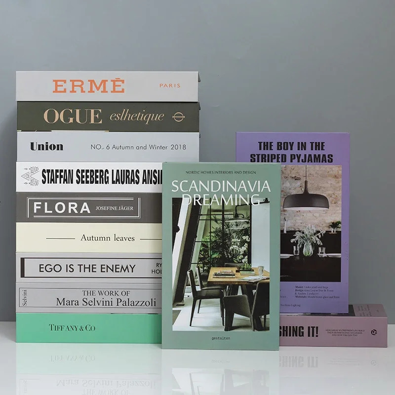 Storage Box Fashion Decorative Book High Quality Paper Organiser Living Room Decoration Simulation Books Ornaments for Home 250113