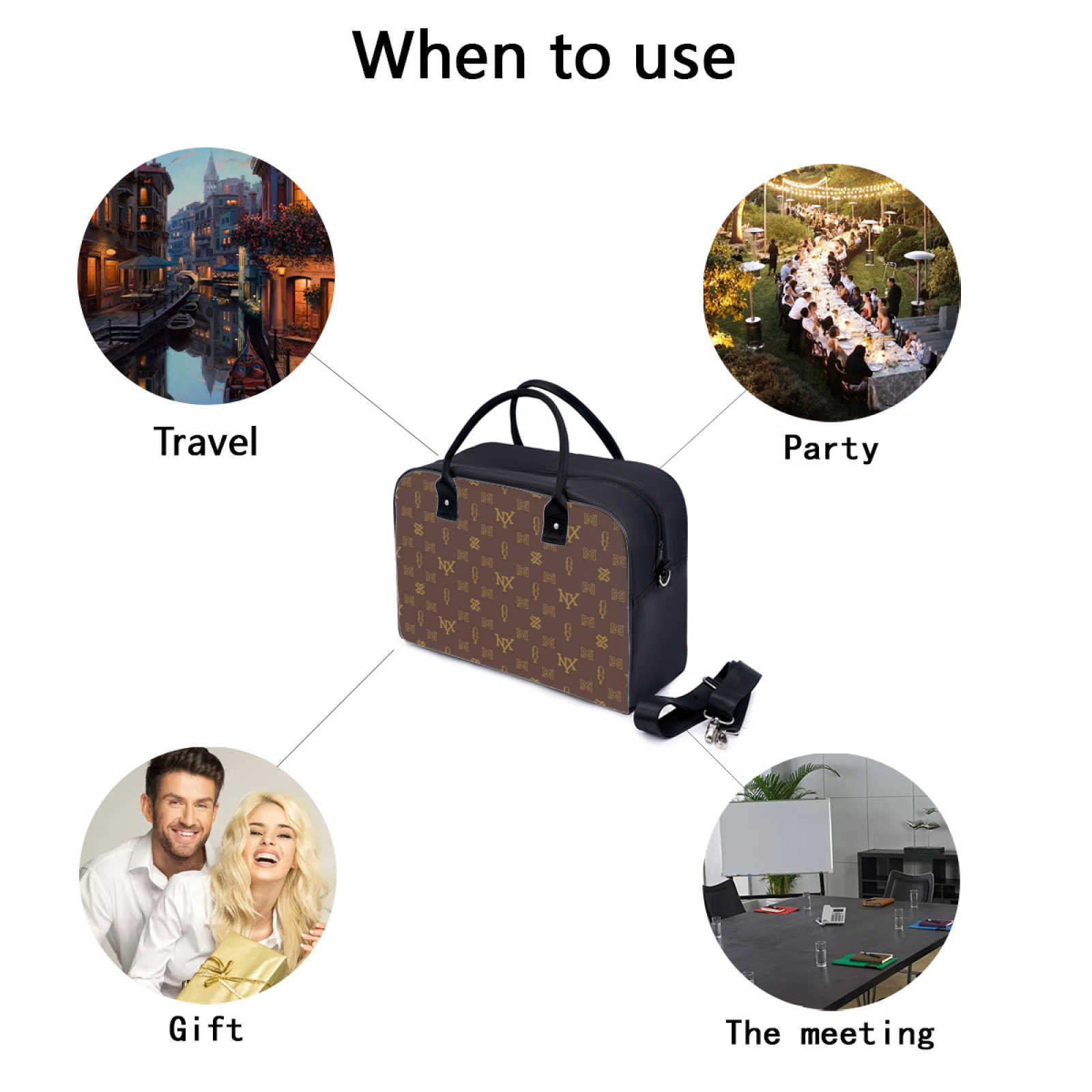NXY Designer Men Shoulder Briefcase Brown Leather Handbag Luxury Business Man Laptop Bag computer Bags travel bags