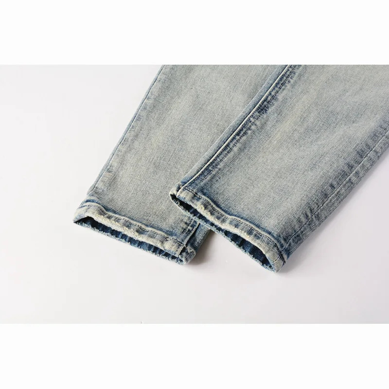 Color 3009 The s Mens Quality Distressed Skinny Ripped Jeans Pants 250116