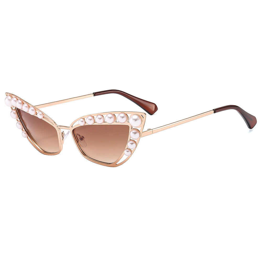 Cat's Eye Pearl Women's Sunscreen Sunglasses Sunglasses Sunglasses