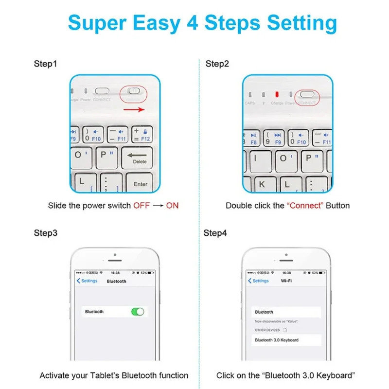 Spanish Wireless Keyboard for iPad 2024 Air Pro 11 109 Keypad Magnetic 10 inch Universal Bluetooth Keyboards Rechargeable 250108