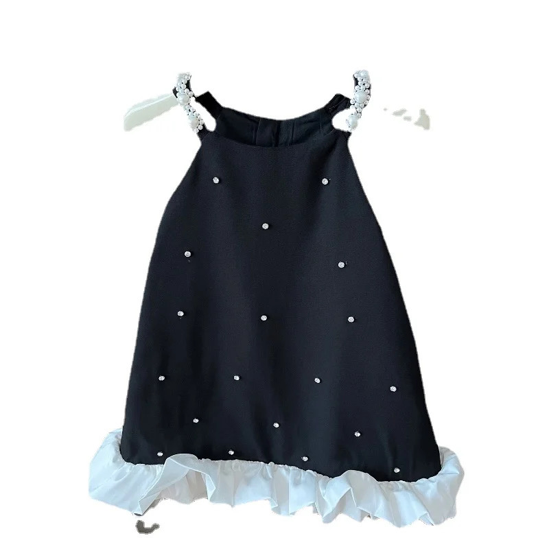 Girls Princess Dress Summer Fashion Sling Dress Birthday Party Kids Dress Flower Girl Dresses Toddler Girl Dresses 2-9Yrs 250120