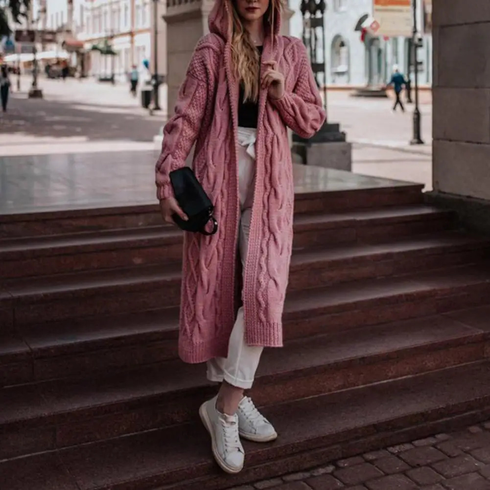 Outwear Chic Rhombus n Lady Cardigan Knitwear Front Open for Office 250109Z