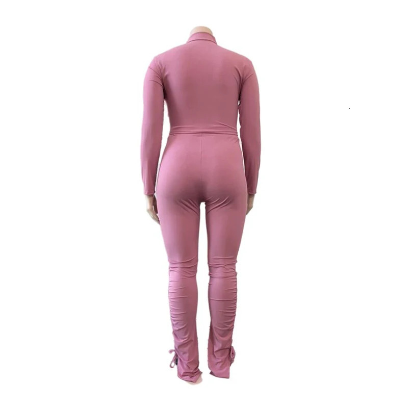Sexy Plus Size Women Clothing Ribbed Long Sleeve Crop Top and Pants Sets Bodycon Ladies 2 Piece Outfits Wholesale Drop 250122