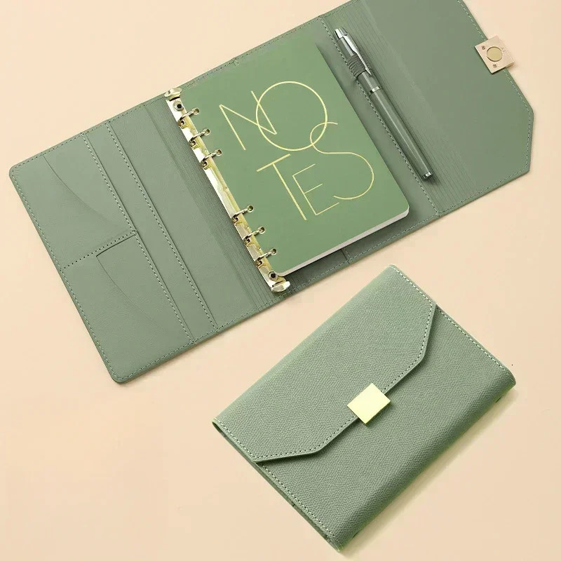 Refillable Notebook Journal Notebook A5 Binder 6 Ring Binder Vintage Premium PU Leather Classic Travel Journal Diary Note Book 250120
