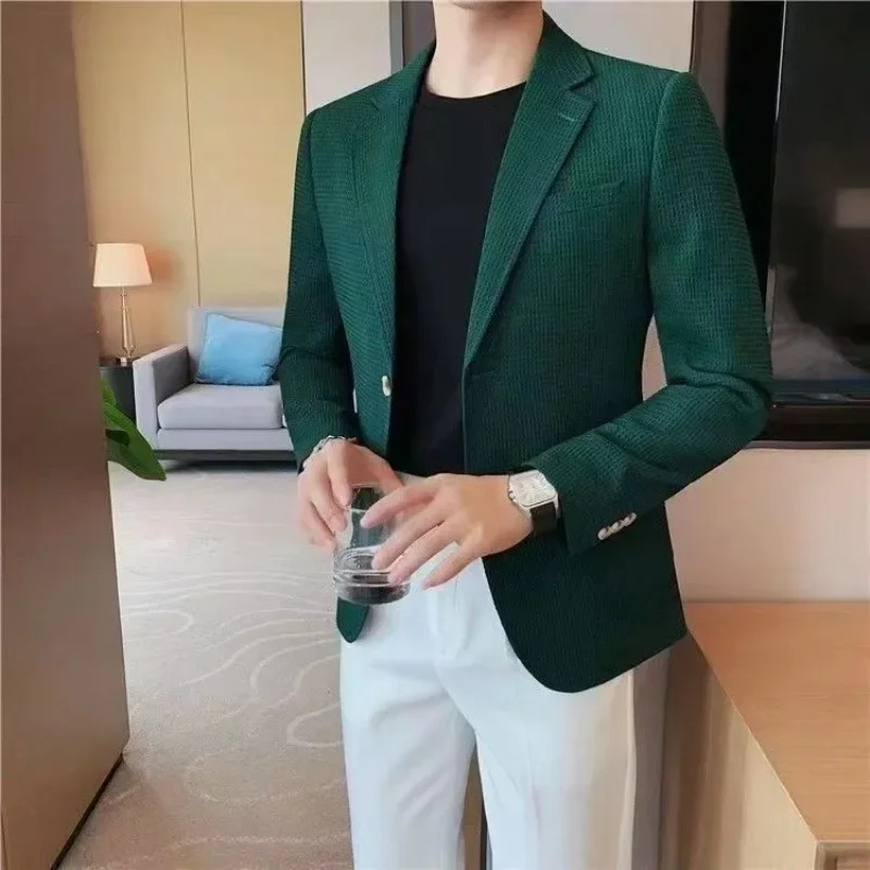 Male Coats Spring Autumn Casual Original s Clothing Fashion 2024 Mens Blazers Jackets Clothes Offer High Quality Y2k 250109