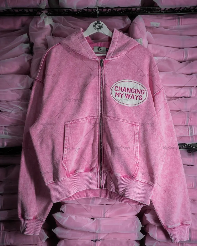 High Street Hip-hop Trend Streetwear American Retro Letter Embroidery Zipper Hoodie Women Fashion Oversized Sweatshirt Jacket 250118