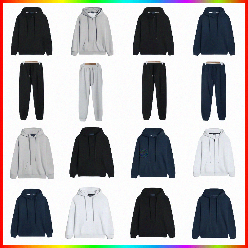 Men's Zip-Up Hoodie Sweater Polo Shirt Combo paul Premium Quality Designer Cardigan Hoodie Unisex Cotton Sweatshirts Pants causal outfit