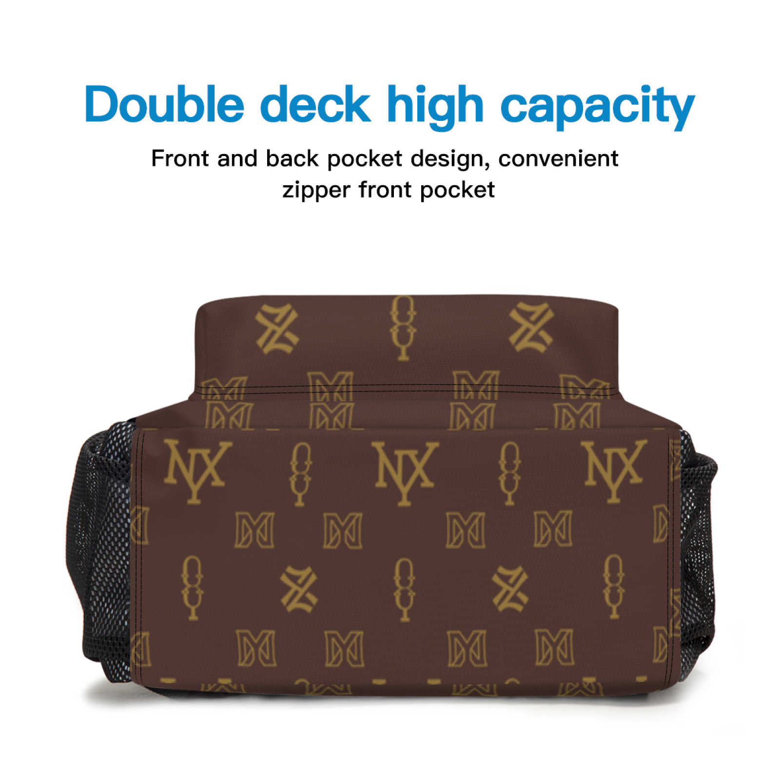 NXY Men Backpack Schoolbag Large Capacity Student School Bag Multi Layered Leisure Fashion Outdoor Travel Bag Sports Business Daypack Hip