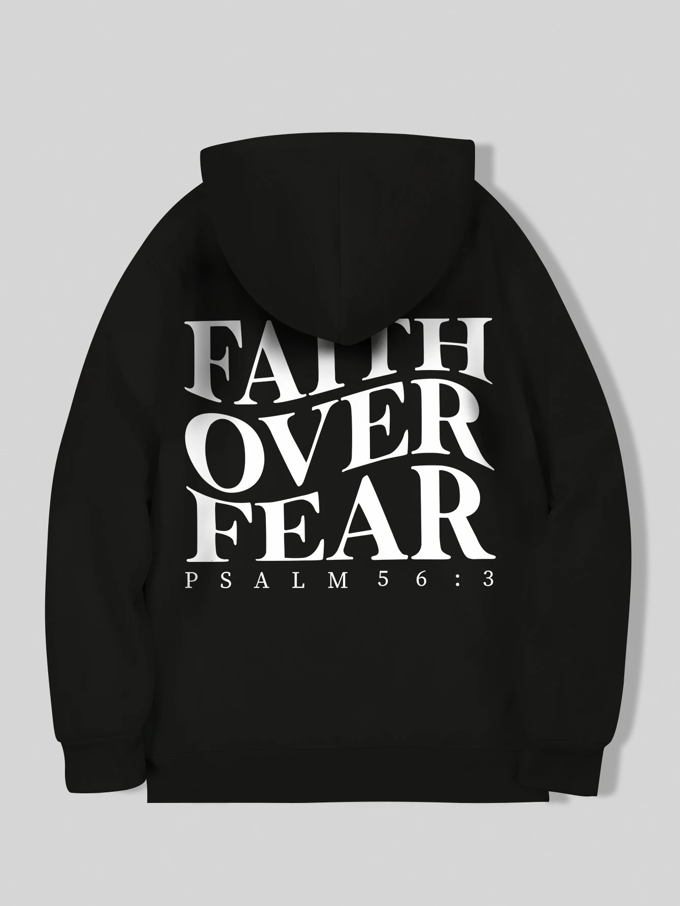 Woman clothes Faith Over Fear Christian Hoodie Sweatshirt Jesus Trendy Bible Verse Unisex Aesthetic 2024 250121