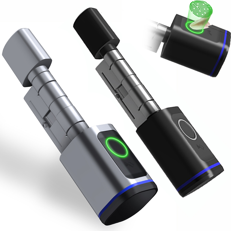 Door Home Fingerprint Biometric Bedroom Lock Tuya APP Control Cyder Smart Locks IC Cards Key Unlock High Security Automatic Locking