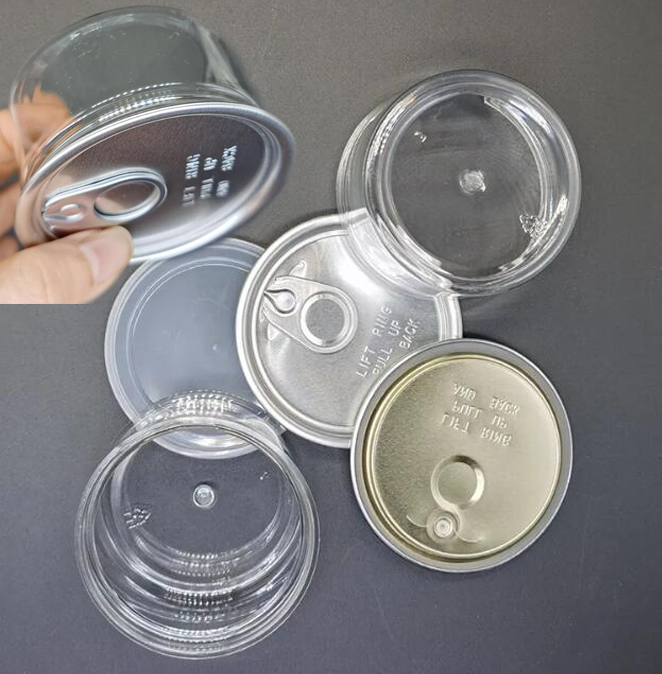 Custom Clear Jars Tin Cans Branding Packaging OEM Labels 30G 50G 100G Transparent Edible Containers Storage