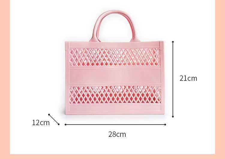 Summer New Womens Bag PVC Fashion Jelly Bag Candy Colorful Handbag Outdoor Leisure Picnic Bag Beach Vacation Handbag T250118